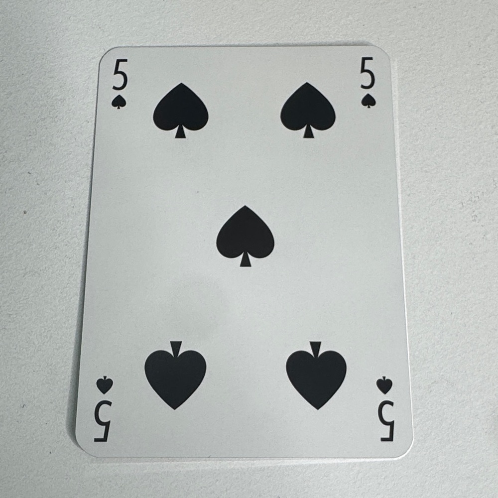 Louis Vuitton Playing Card - 5 Black Spade
